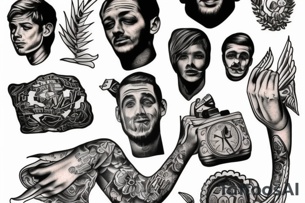 My three sons names Mateo, Nolan, Benjamin tattoo idea