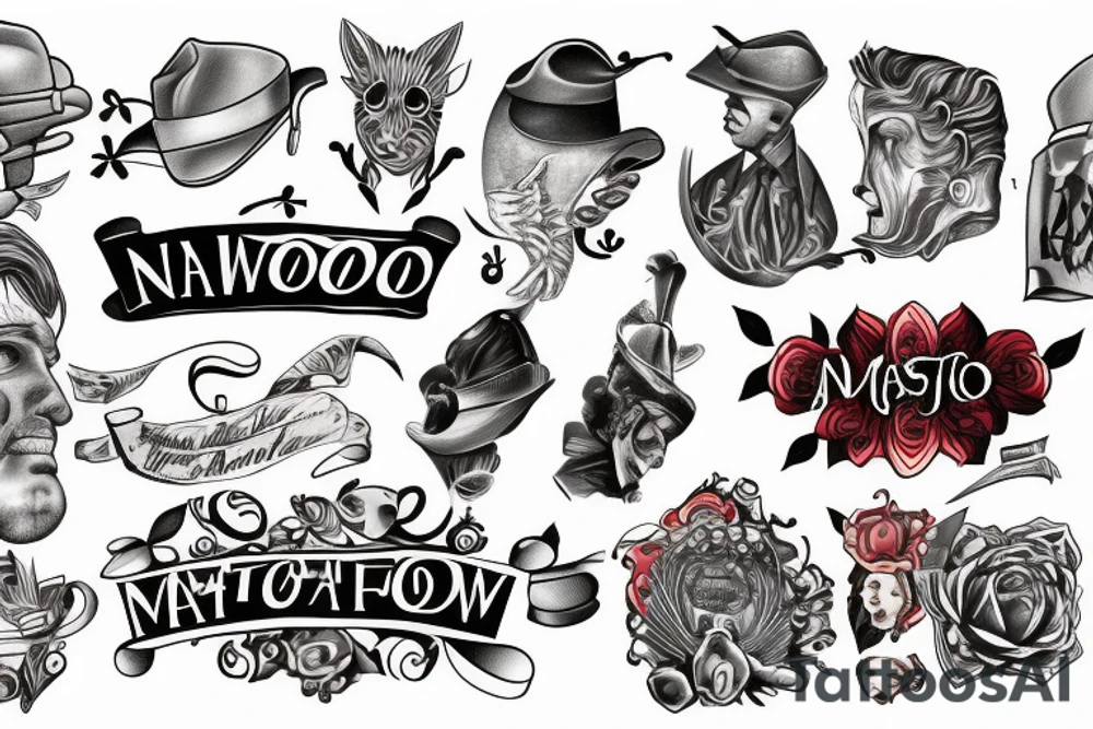 names Mateo, Nolan, Benjamin tattoo idea