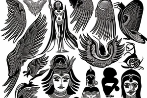 Goddess maat tattoo idea