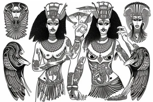 Goddess maat tattoo idea