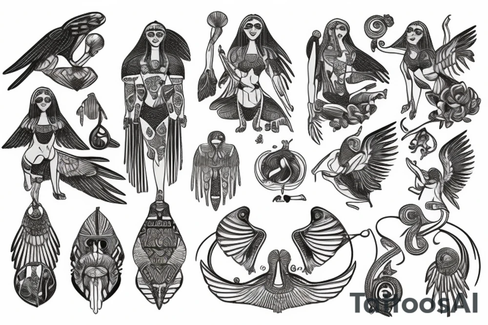 Goddess maat tattoo idea
