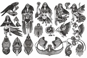 Goddess maat tattoo idea