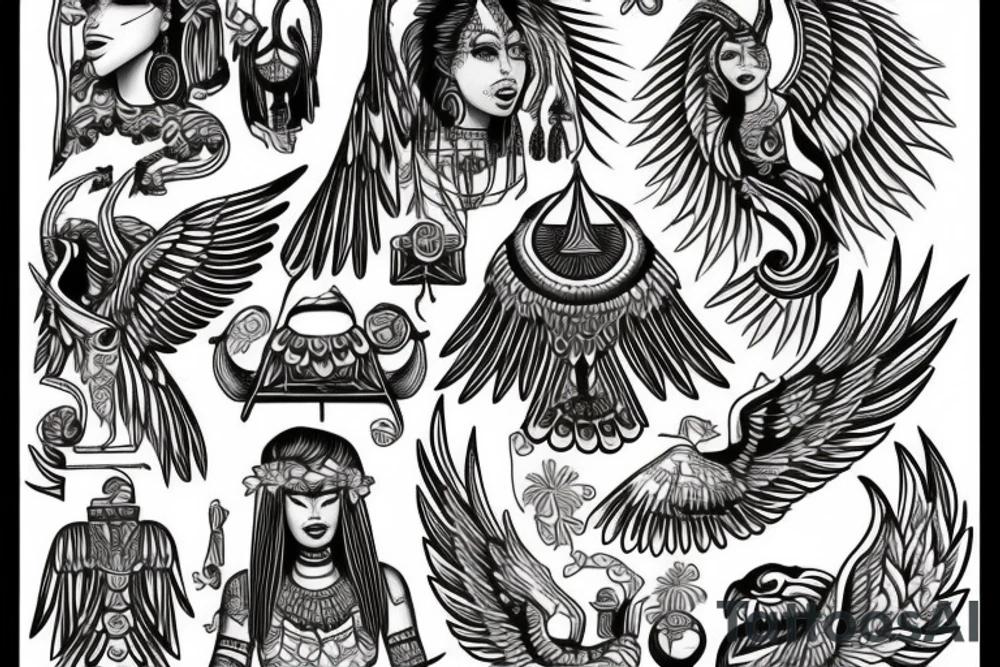 Goddess maat tattoo idea