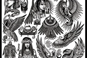 Goddess maat tattoo idea