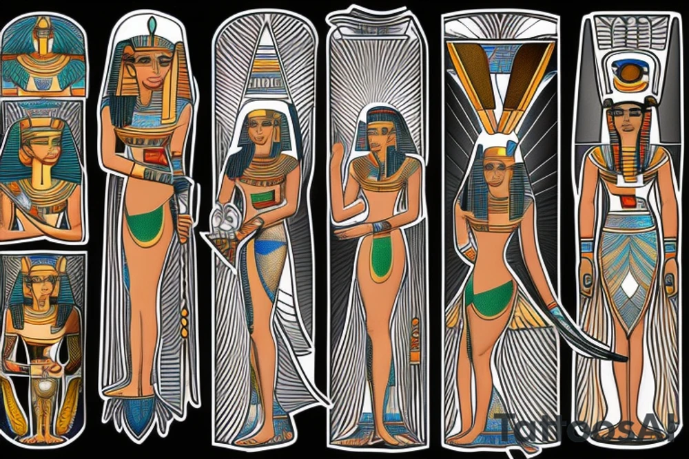 Egyptian Goddess maat tattoo idea