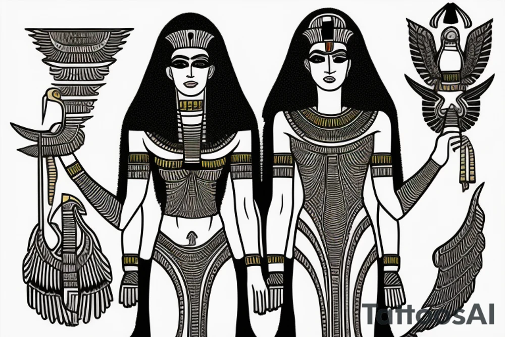 Egyptian Goddess maat tattoo idea