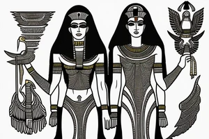 Egyptian Goddess maat tattoo idea