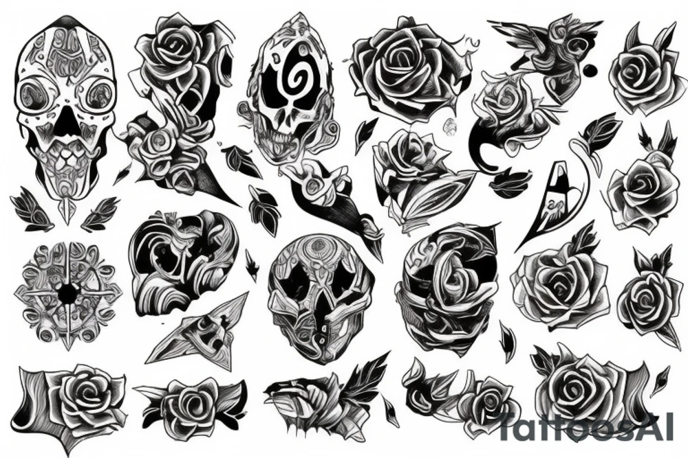 Free style design tattoo idea