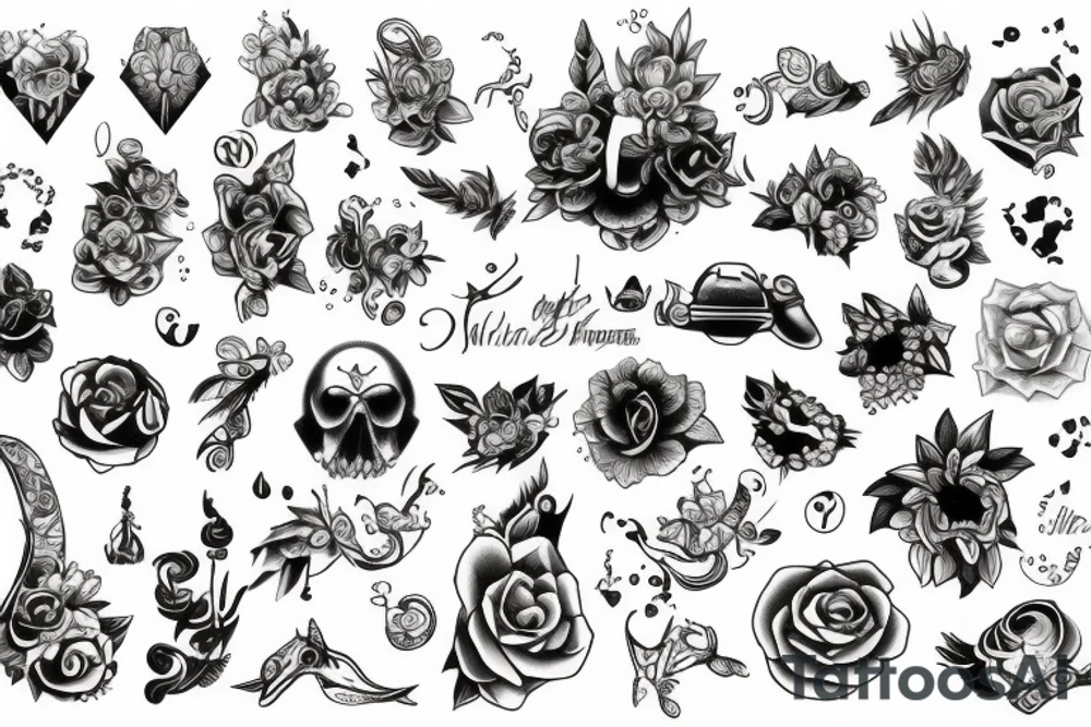 Free style design tattoo idea