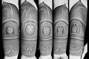 Buddhist theme tattoo idea