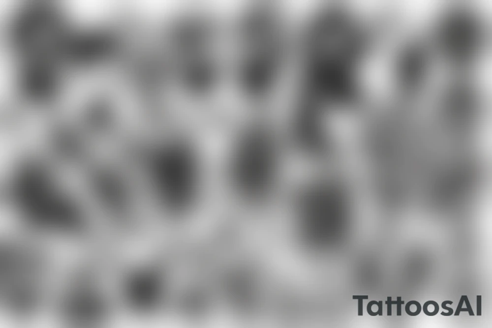 Black power tattoo idea