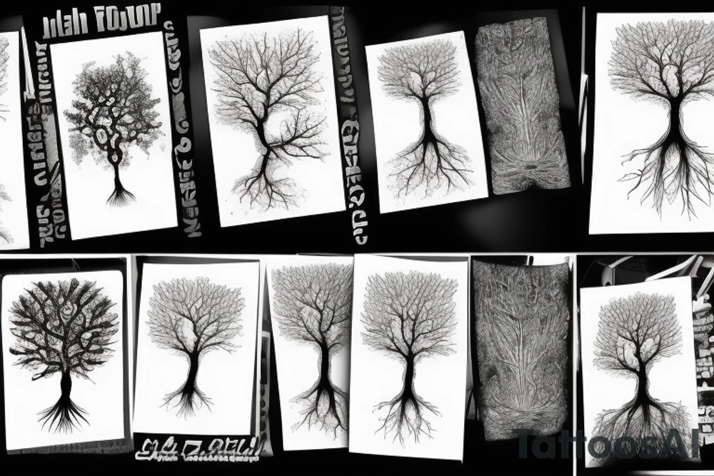 tree roots tattoo idea