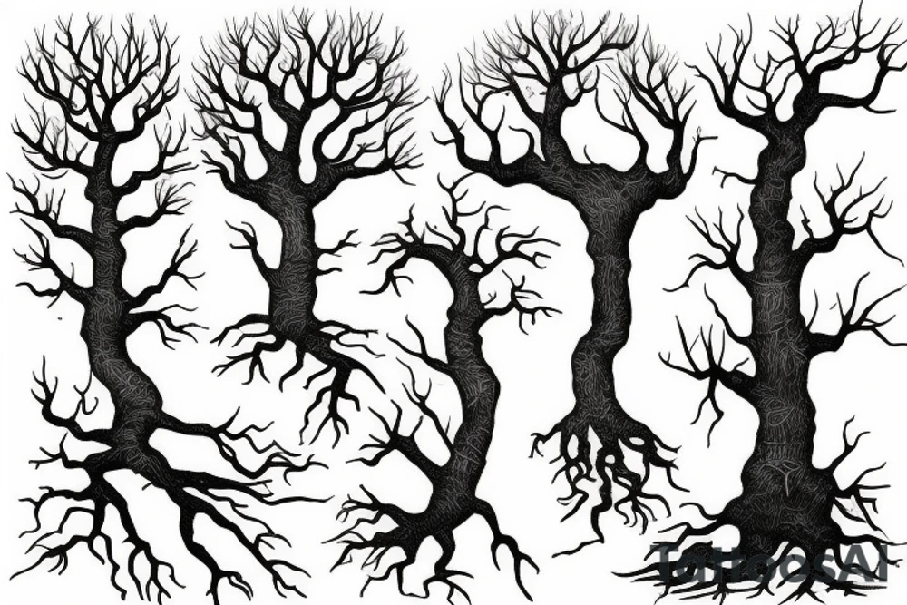 tree roots tattoo idea