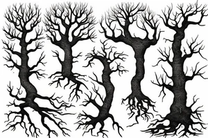 tree roots tattoo idea