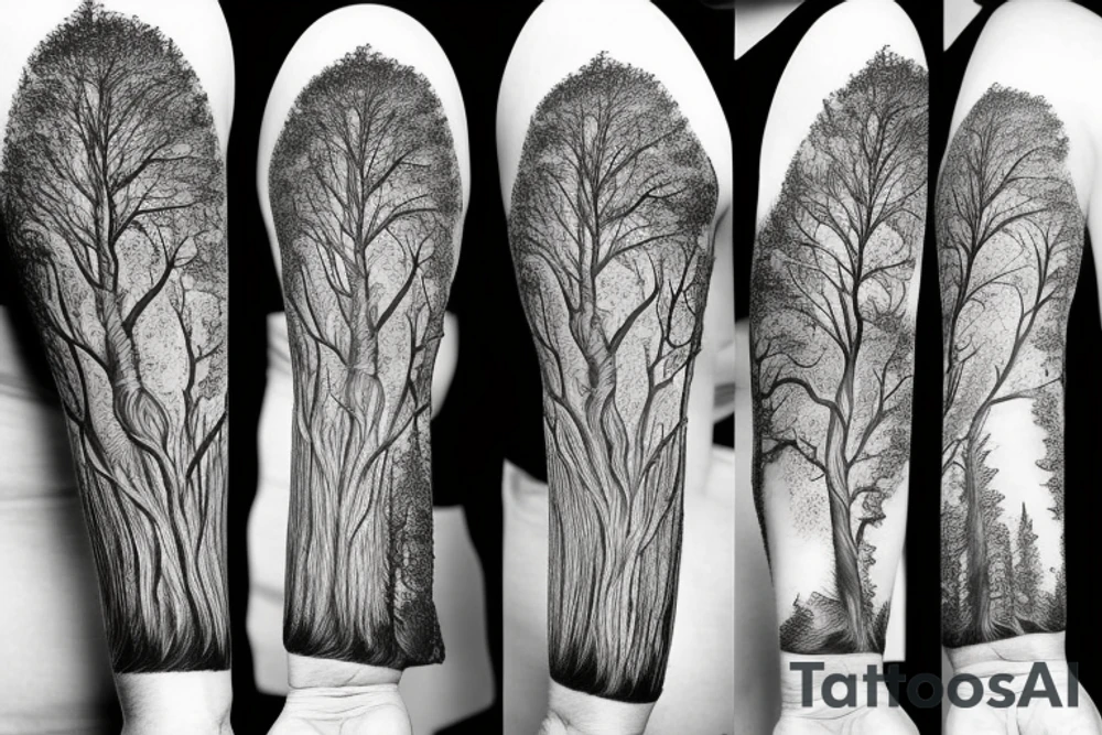 tree roots tattoo idea