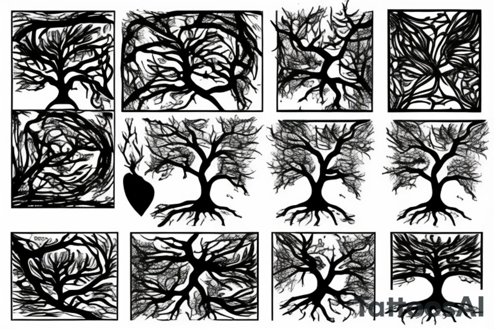 tree roots tattoo idea
