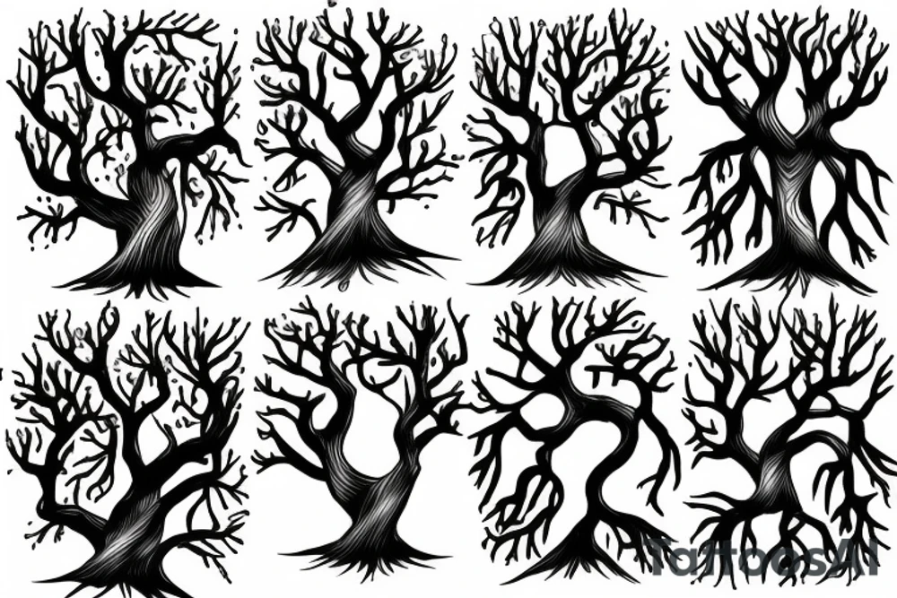 tree roots tattoo idea
