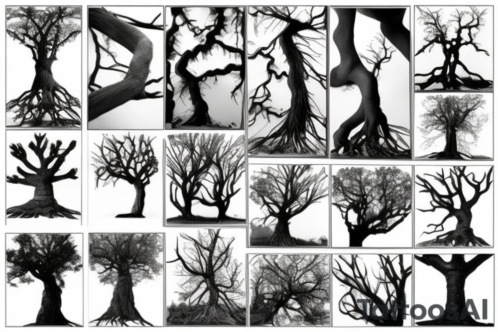 tree roots tattoo idea