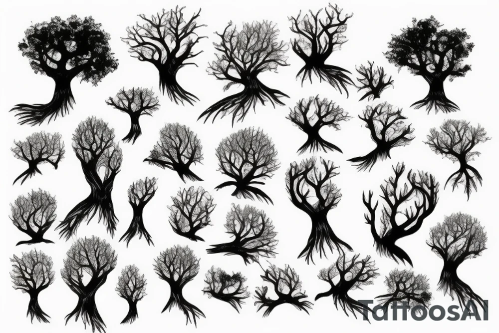 tree roots tattoo idea