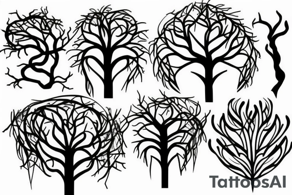 tree roots tattoo idea