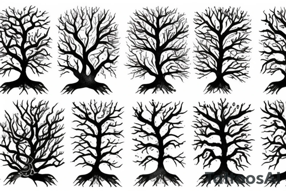 tree roots tattoo idea