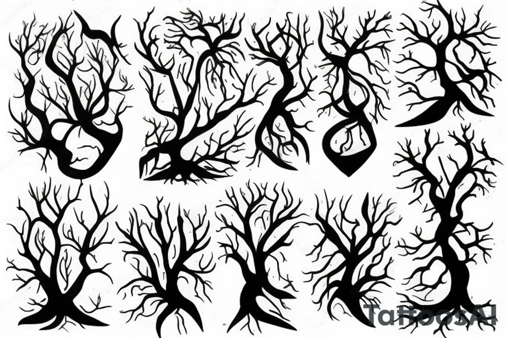 tree roots tattoo idea