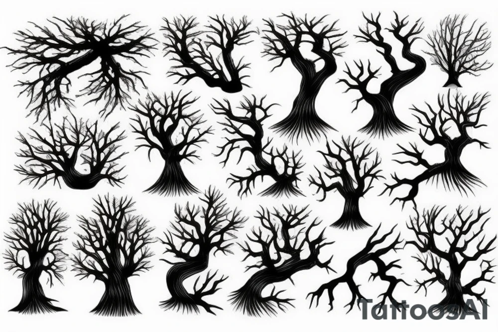 tree roots tattoo idea