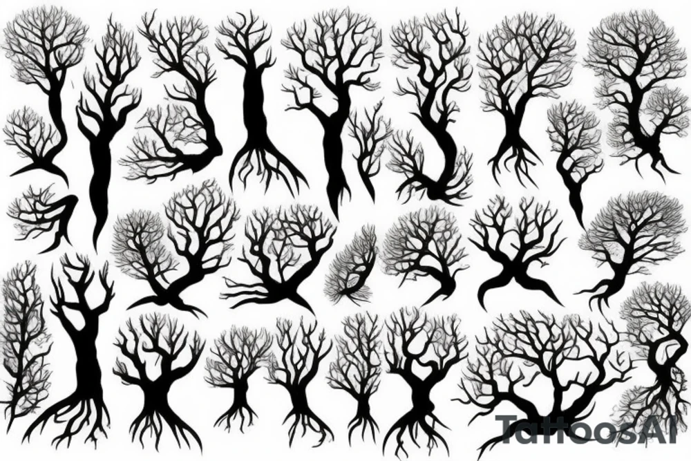 tree roots tattoo idea