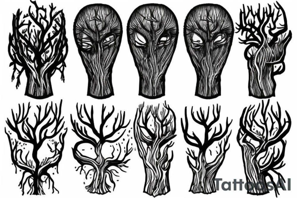 tree roots tattoo idea