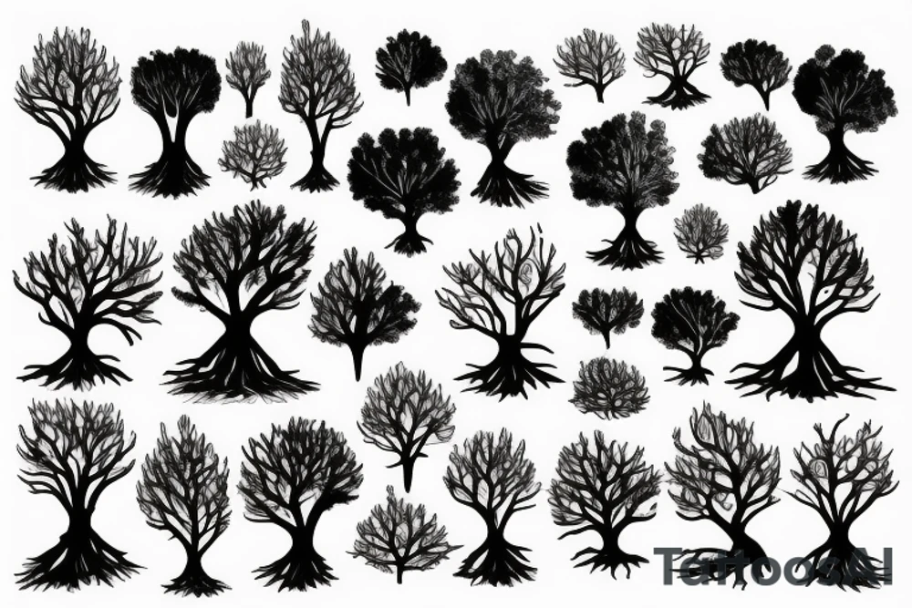 tree roots tattoo idea