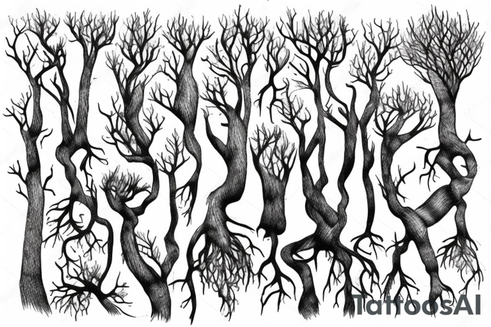 tree roots tattoo idea