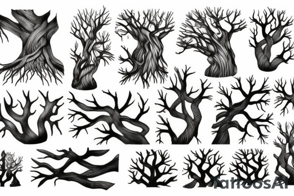 tree roots tattoo idea