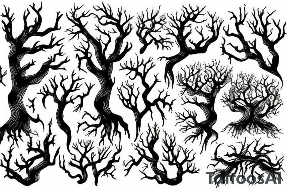 tree roots tattoo idea