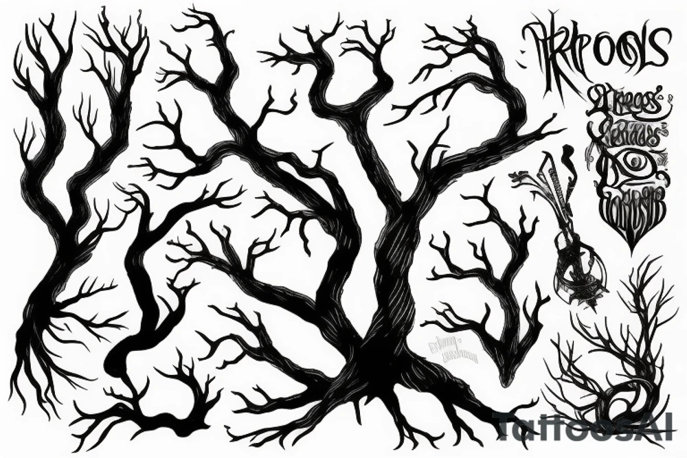 tree roots tattoo idea