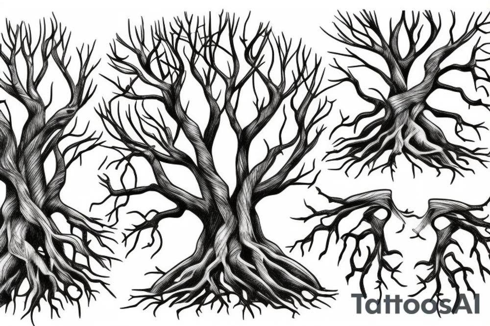 tree roots tattoo idea