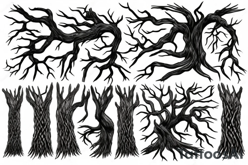 tree roots tattoo idea