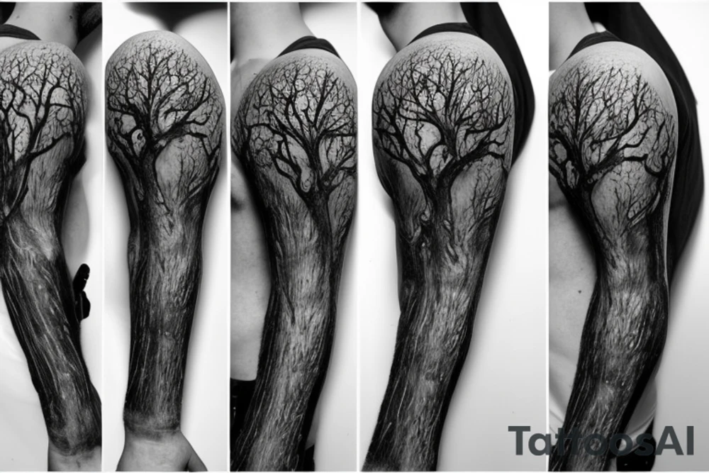 tree roots tattoo idea