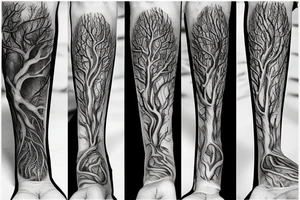 tree roots tattoo idea