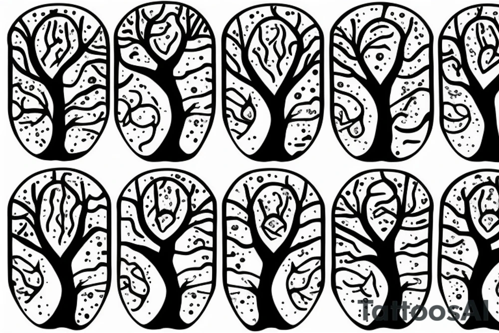 tree roots tattoo idea