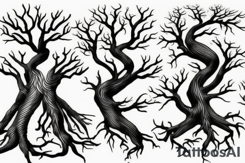 tree roots tattoo idea