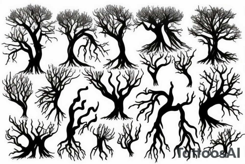 tree roots tattoo idea