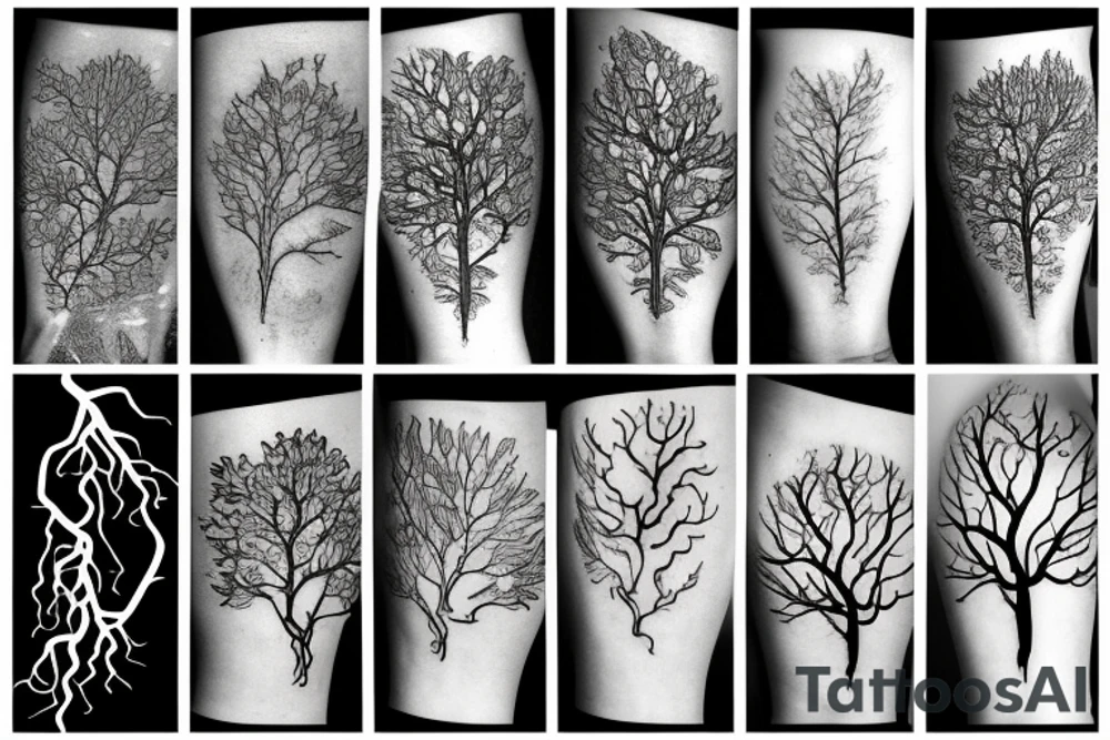 tree roots tattoo idea