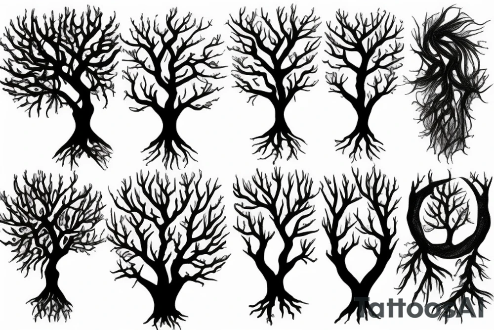 tree roots tattoo idea