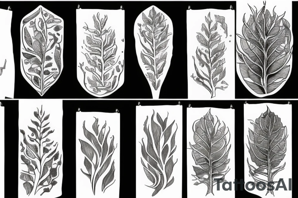 plant roots tattoo idea