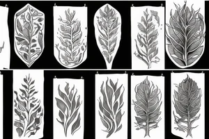 plant roots tattoo idea