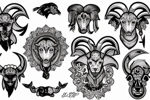 Ram head tattoo idea