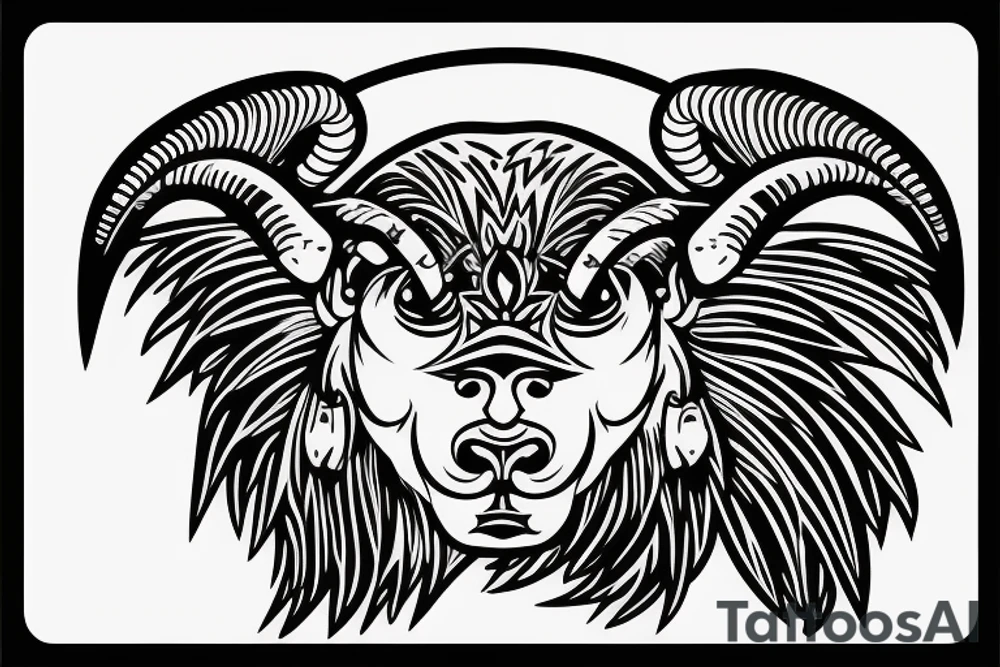 Ram head tattoo idea