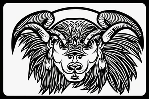 Ram head tattoo idea