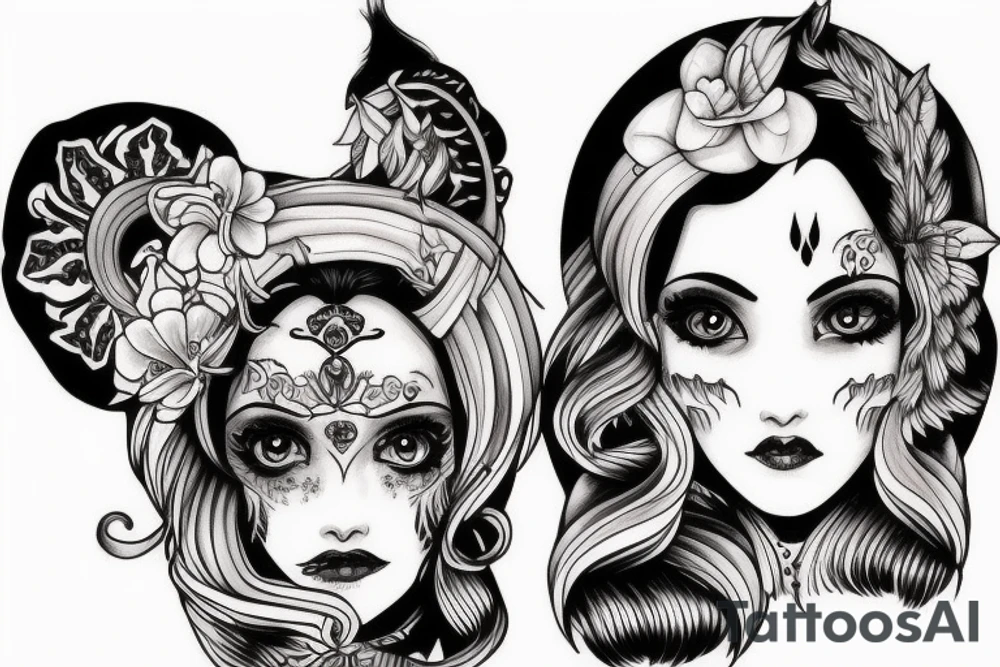RAM FEMININE tattoo idea