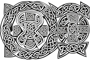 Celtic cross tattoo idea